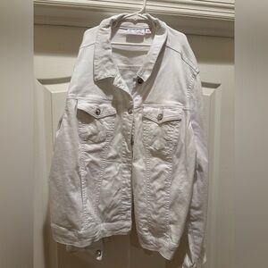 White denim jacket